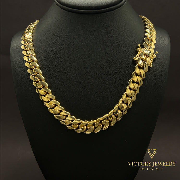 Gold Solid Cuban Chain