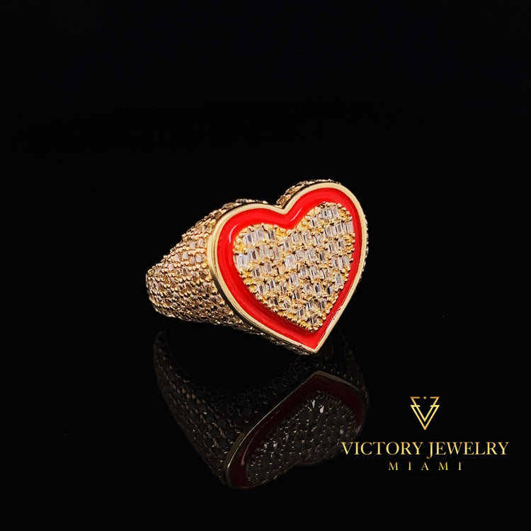 14K Gold IHeart Ring