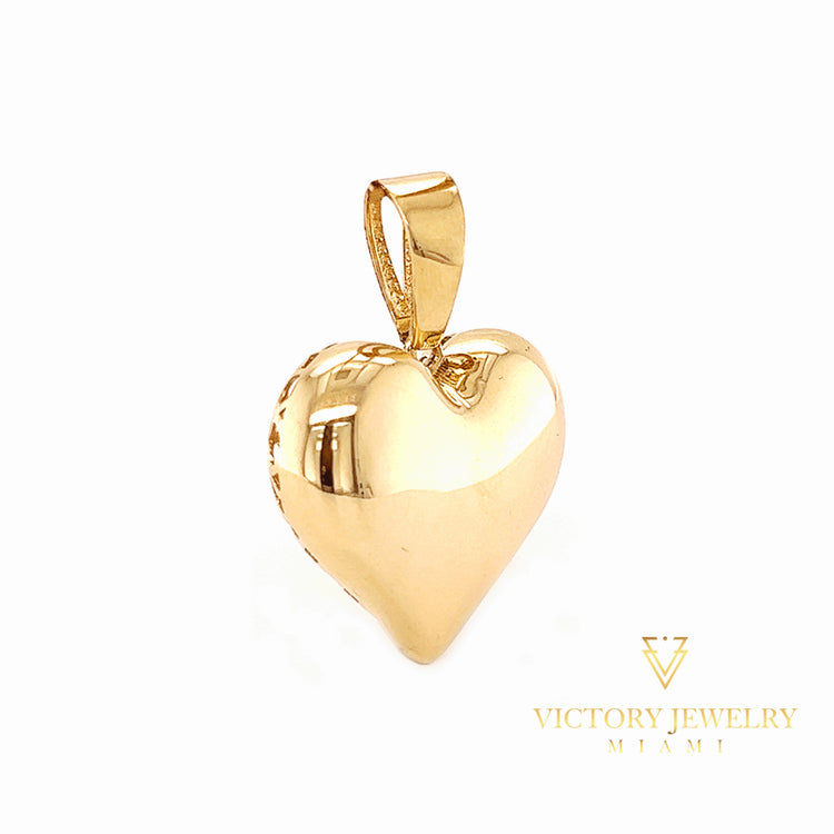 14K Gold Heart Pendant